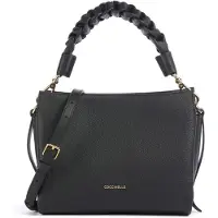 Coccinelle Handtas 'Boheme Grana Double Handbag Double Grainy Leather' zwart
