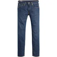 Levi's Jeans '502 Taper Linen + Denim' donkerblauw
