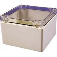 Hammond Electronics 1554P2GYCL Universele behuizing 120 x 120 x 80 ABS Grijs-wit (RAL 7035) 1 stuk(s)
