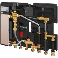 Oventrop Elektronische woningstation Regudis W-HTE Vermogensbereik 3, 25 l/min, warmtewisselaar kopergesoldeerd, 1344032