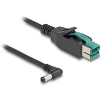 DeLOCK 80013 USB-stroomkabel PoweredUSB 12V stekker, DC-stekker 5,5 mm 3.00 m Zwart
