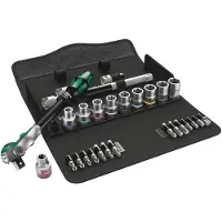 Wera 8100 SC 9 Zyklop Speed- gereedschapset, 1/2 inch aandrijving, metrisch