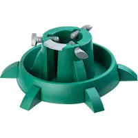 Kadax Kerstboomstandaard met watertank, moderne robuuste kunststof boomstandaard, verschillende maten, stabiel, groen (boomhoogte tot 3 m)