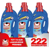 Omino Bianco Color+ - Vloeibaar wasmiddel - Voor gekleurde was - 6 x 1.48 L - Geconcentreerd