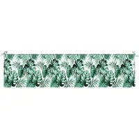 vidaXL Bank Kussen Oxford Stof Bladpatroon 200 x 50 x 3 cm