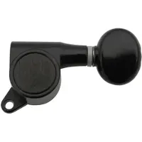 KLUSON Lock mechanieken 6L 45° zwart - Stemmechaniek voor gitaar