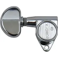 KLUSON Lock mechanieken 3+3 90° Chrom - Stemmechaniek voor gitaar