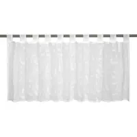 Elbersdrucke Bistro Gordijn Willow 48x140 cm wit transparant