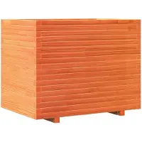 vidaXL Plantenbak 90x60x72,5 cm massief grenenhout wasbruin