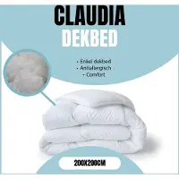 Eleganzzz Claudia by Enkel Dekbed - 200x200 cm - Winterdekbed - All Year Dekbed Enkel - Anti Allergie - 500gr/m2 - Enkel Dekbed 200x200 - Tweepersoons - Dekbedden