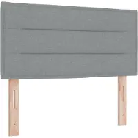 vidaXL Hoofdbord Lichtgrijs 80 cm Stof