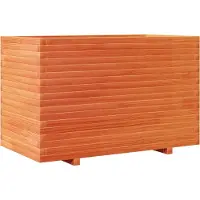 vidaXL Plantenbak 110x60x72 cm massief grenenhout wasbruin