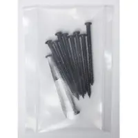 Göldo bas PU schroef 10er Set houtgewinde 2,5 x 35 zwart - Basgitaaronderdeel