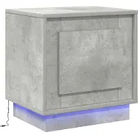 vidaXL Nachtkastje Beton Grijs 44 x 34,5 x 45 cm Bewerkt hout