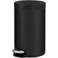 EKO - Serene pedaalemmer 20 liter - Stainless steel Plastic - Zwart - Prullenbak