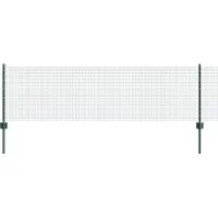 vidaXL gelast draadhek met palen 50 x 0,6 m PVC-Coated Staal Groen