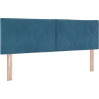 vidaXL Hoofdbord Donkerblauw 160 cm Fluweel
