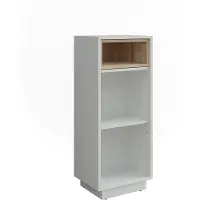 Vicco Beatrice Tussenkast – 38 x 93 cm met 3 compartimenten Wit/Sonoma