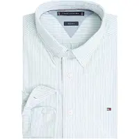 Tommy Hilfiger Regular Fit Overhemd groen, Gestreept