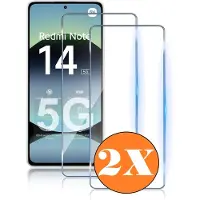 Ntech Screenprotector geschikt voor Xiaomi Redmi Note 14 5G Screen Protector - gehard Glas Tempered Glass - 2 Stuks