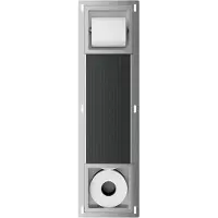 Guido Gusto Inbouw toiletrolhouder-reserverolhouder Rvs zonder klep