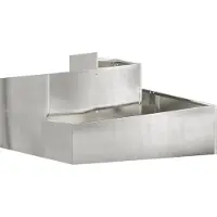 vidaXL Plantenbak zilver 60 x 60 x 50 cm Roestvrij staal
