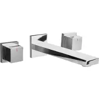 Beliani PAILON - Wandgemonteerde mengkraan - Zilver - Messing
