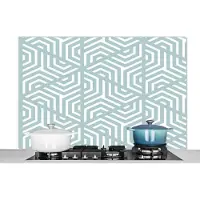KitchenYeah Spatwand - Keuken - Geometrie - Driehoek - Spatscherm - Patronen - Abstract - Keuken - 120x80 cm