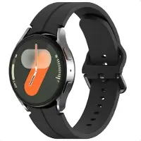 IMoshion Siliconen bandje voor de Samsung Galaxy Watch 4 / 5 / 6 / 7 / FE (20 mm) - Zwart