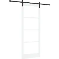 vidaXL Schuifdeur ORKDAL Wit en Zwart 93 x 232 cm