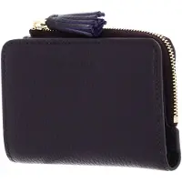 Coccinelle Leren portemonnee Tassel Wallet Prune donkerpaars