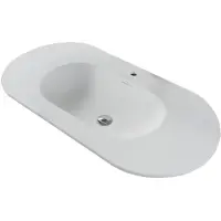 SaniGoods Girona wastafel wit mat 100x52.5cm