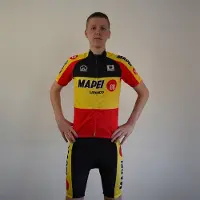 MAPEI kampioen Belgie - wielershirt - koerstrui - retro - vintage - maat XL
