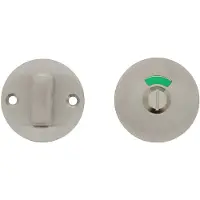 P & E P+E Rozet toilet-/badkamersluiting rond ø53x2mm met 8mm stift rvs geborsteld