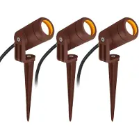 Ks Verlichting set van 3 LED Grondspot - LED-Spike - Corten - Compact - GU10