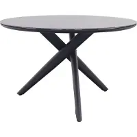 Van der Garde Tuinmeubelen Dublin ronde tuintafel Ø120 cm. - Antraciet
