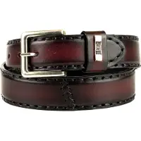 Mayura Boots Mayura Riem 925 Bordeaux Rode Cowboy Western 4 cm Brede Jeans Riem Verwisselbare Gesp Glad leder