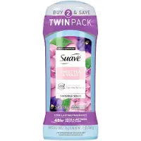 Suave - Antiperspirant Female Deodorant, 48hr Protection Sweet Pea & Violet