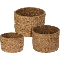 Excellent houseware Excellent Housware H&S Collections Round Seagrass Basket 30x20