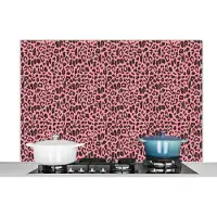 KitchenYeah - Spatscherm keuken - Luipaard - Print - Panter - Dieren - Spatscherm - Spatwand - 120x80 cm