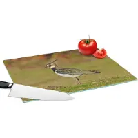 KitchenYeah Glazen Snijplank - 39x28 - Kleurrijke kievit is opzoek naar voedsel - Snijplanken Glas