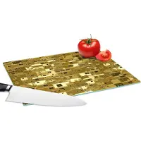 KitchenYeah Glazen Snijplank - 28x20 - Afrika - Patronen - Huis - Snijplanken Glas