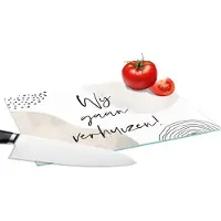 KitchenYeah Glazen Snijplank - 28x20 - Verhuizen - Home - Quote - Snijplanken Glas