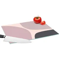 KitchenYeah Glazen Snijplank - 39x28 - Pastel - Design - Minimalisme - Snijplanken Glas