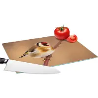 KitchenYeah Glazen Snijplank - 28x20 - Putter - Vogel - Dieren - Snijplanken Glas