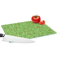 KitchenYeah Glazen Snijplank - 28x20 - Krokodil - Structuur - Patronen - Groen - Snijplanken Glas