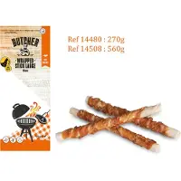 Butcher BBQ Butcher Chicken Wrapped Stick BBQ Snack 560g 25cm