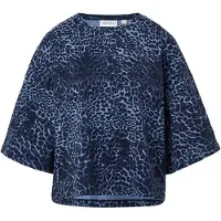 Comma casual identity Shirt donkerblauw