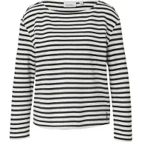 Comma casual identity Sweatshirt zwart / natuurwit