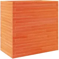 vidaXL Plantenbak 70x40x68,5 cm massief grenenhout wasbruin